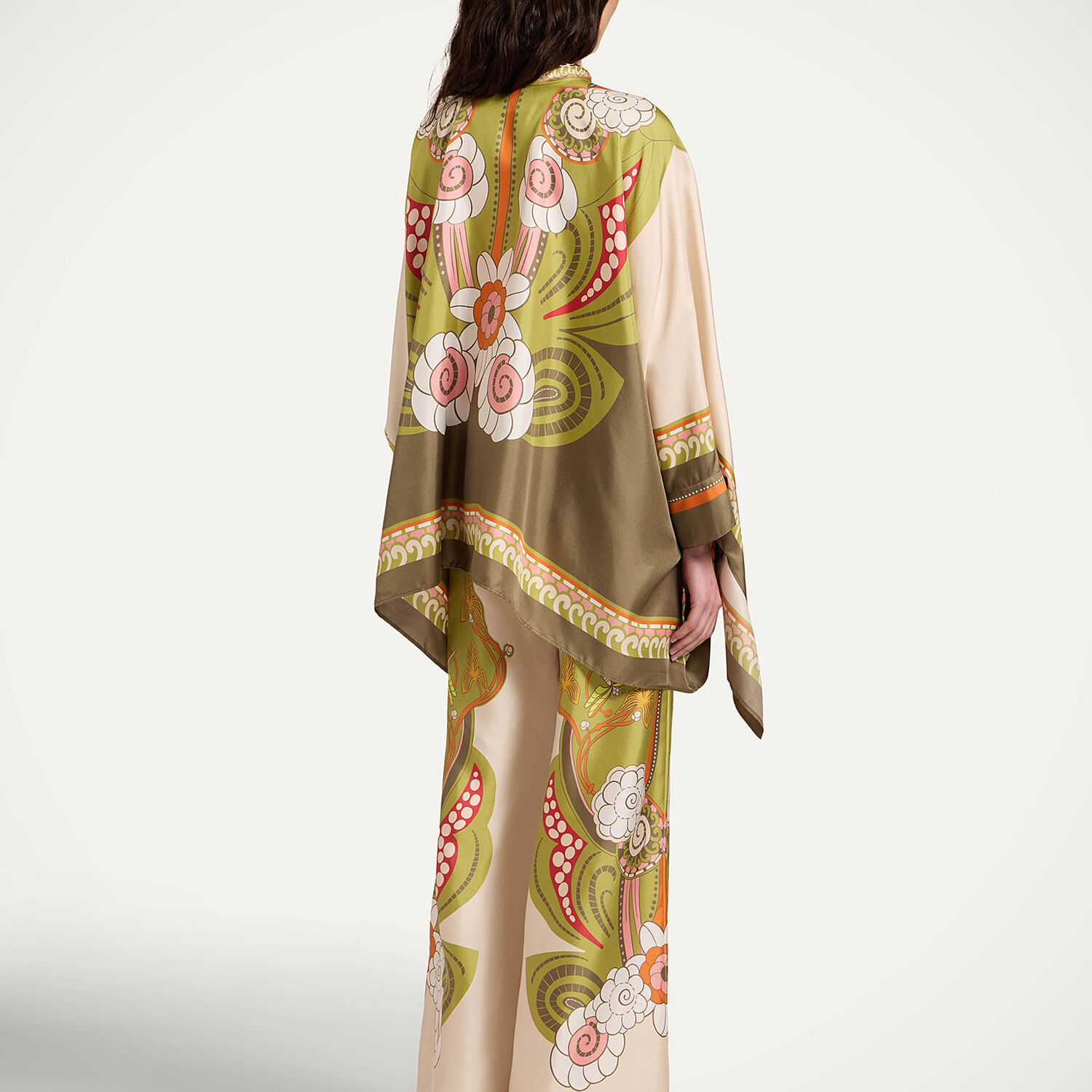  La Doublej Summer 2026 Collection: Vip Early Access Women - Palazzo Pants Ambrosia Placée Ivory Xl 100% Silk 