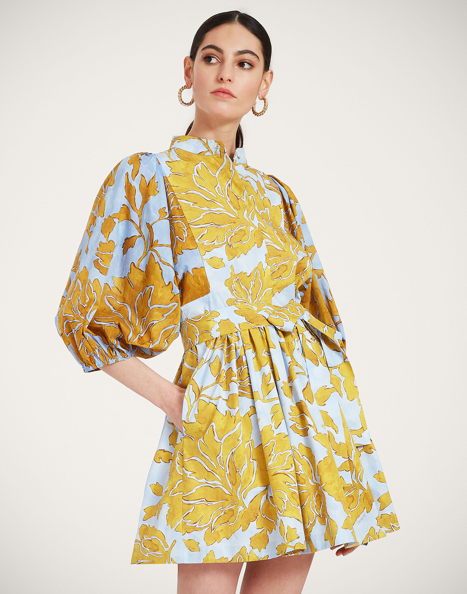 La DoubleJ Mini Portofino Dress Tangle Light Blue DRE0709COT039TAN01BU01