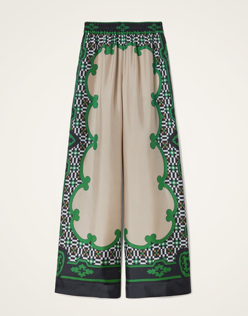 La DoubleJ Palazzo Pants La DoubleJ Palazzo Pants Mariposa Placée Green TRO0026SIL006MAR07GR02