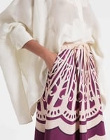 La DoubleJ Drawstring Skirt La DoubleJ Drawstring Skirt Fans Placée Purple SKI0106FAI002FAN03PU01