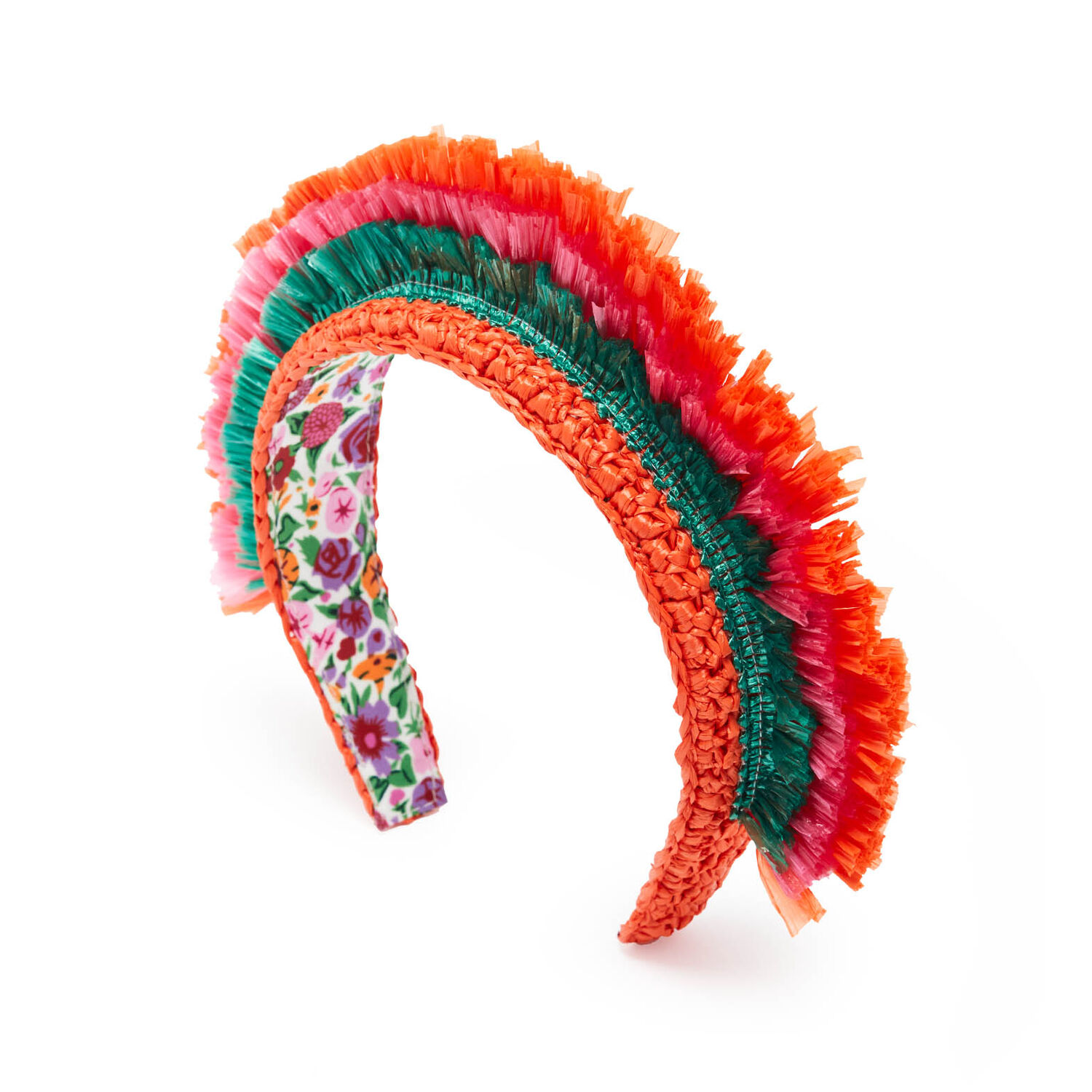 La Doublej Halo Headband In Solid Orange