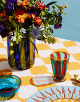 La DoubleJ Rainbow Glasses Set Of 2 (Ridged) La DoubleJ Rainbow Glasses Set Of 2 (Ridged) Red/Blue GLA0023MUR001MUL0041
