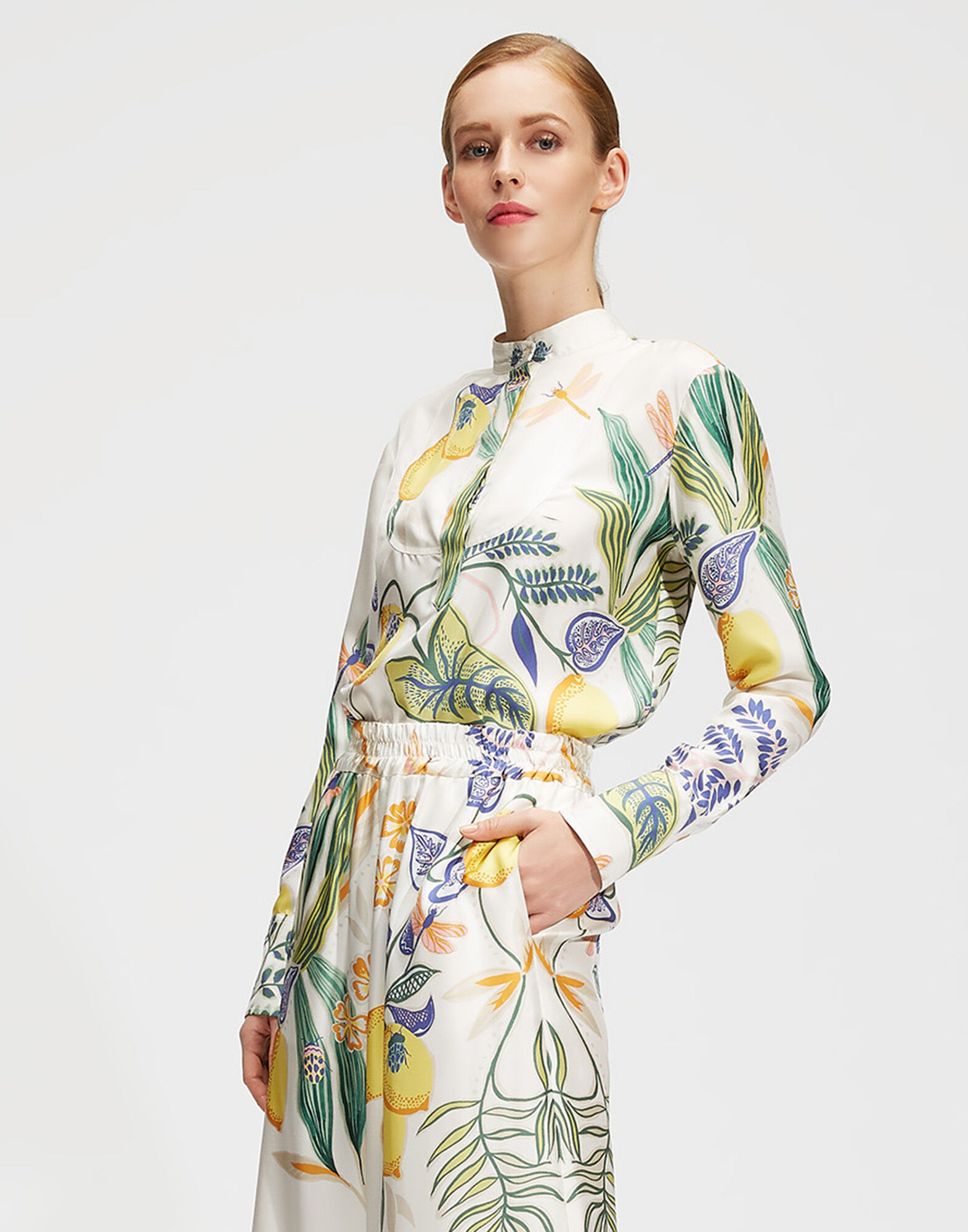 LaDoubleJ Portofino Shirt Botanical SHI0049SIL006BOT0001