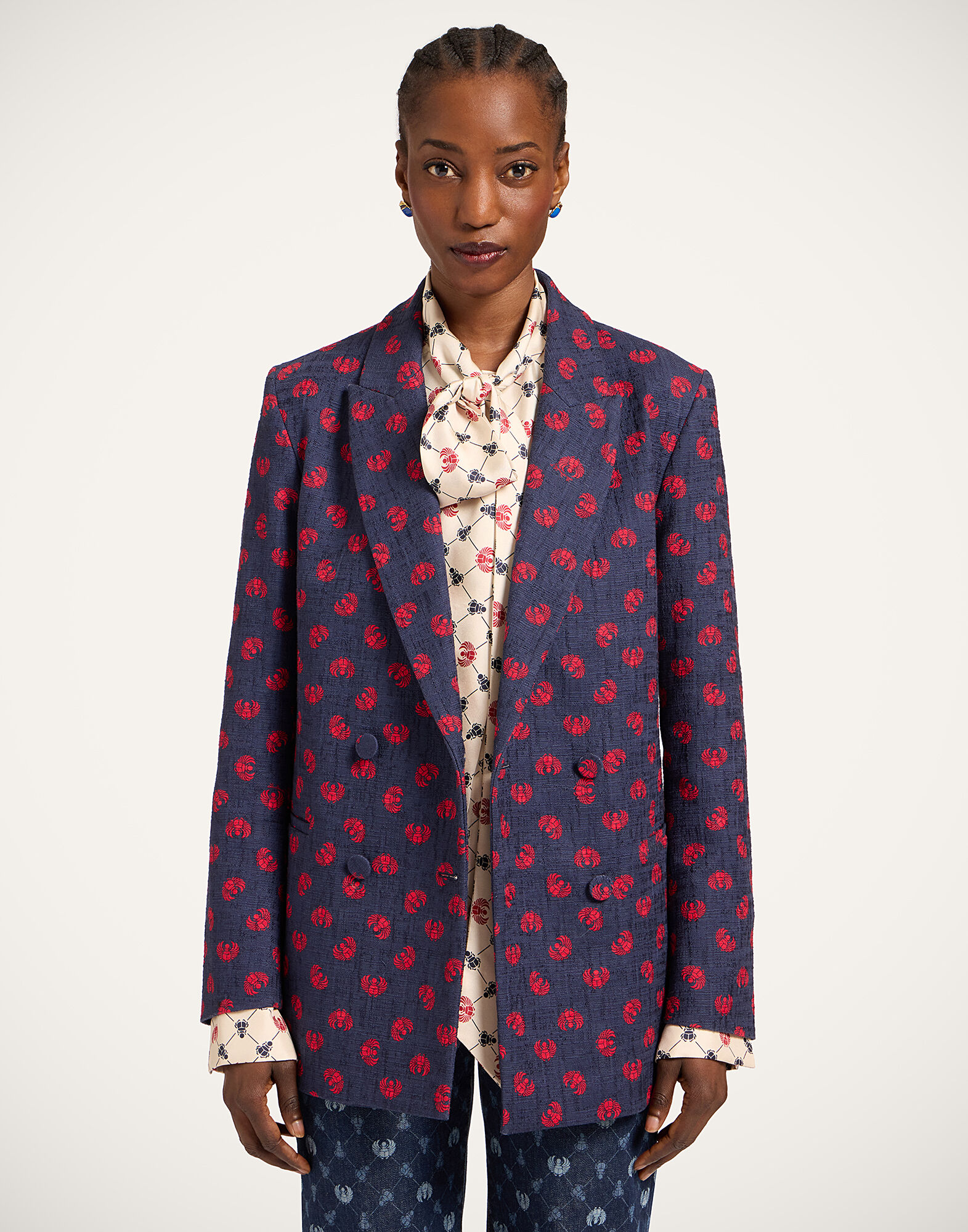 La DoubleJ Jagger Jacket Talismania Blue JAC0148COT005TAL01BU03