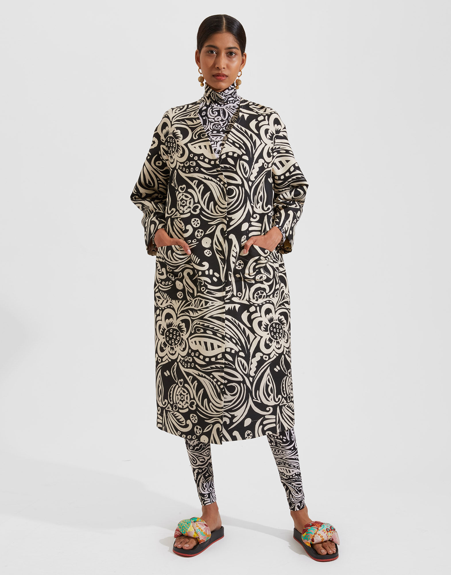 La DoubleJ Topper Coat Giga Fauve JAC0030CAD001FAU0002