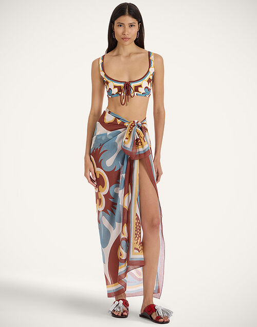 La DoubleJ Pareo Palazzo Placée Chocolate SCA0051COT021PAL08BR07