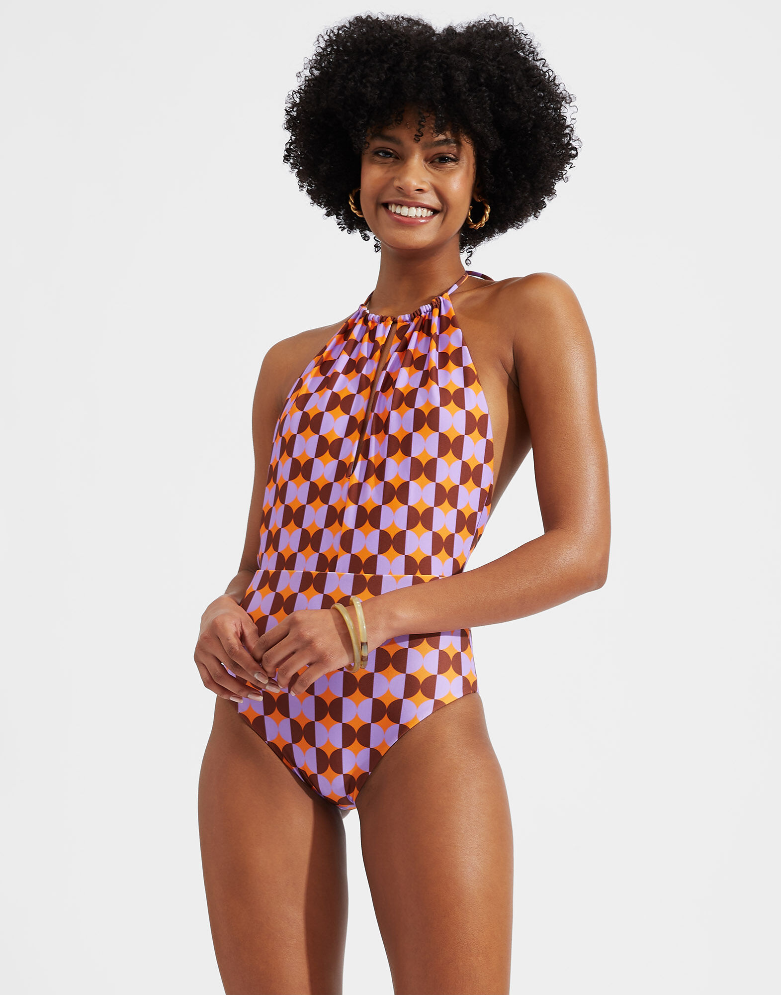 La DoubleJ Esther Swimsuit Mezzaluna Orange SWI0035LYC001MEZ0003
