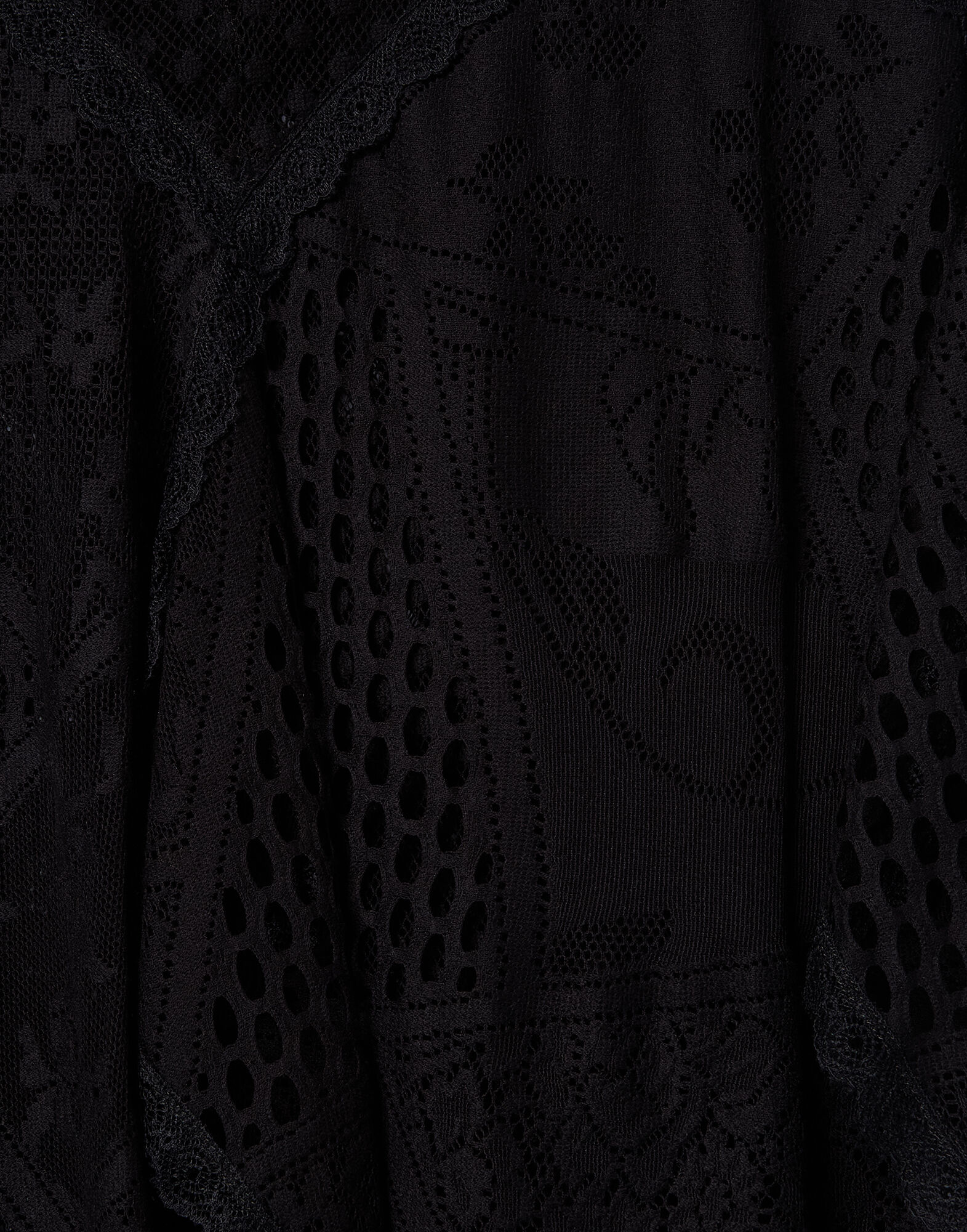 La DoubleJ Aura Top Solid Black TOP0189LAC009SOLIDBL01