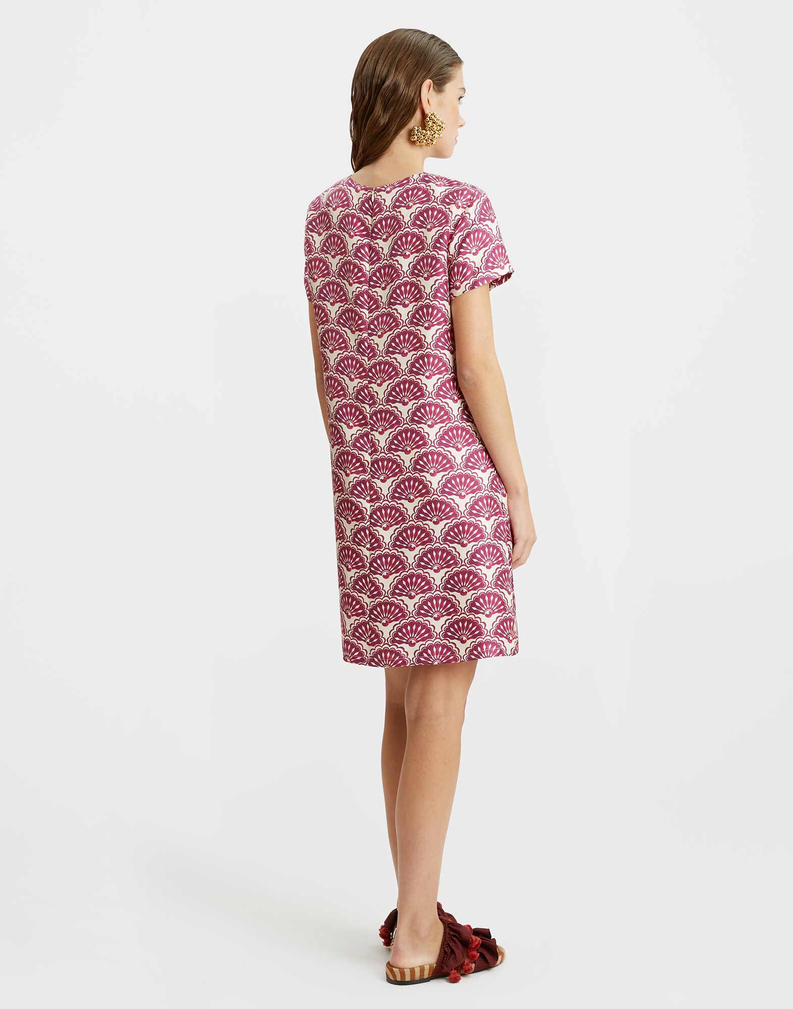 La DoubleJ Mini Swing Dress Fans Purple DRE0159SIL001FAN01PU01