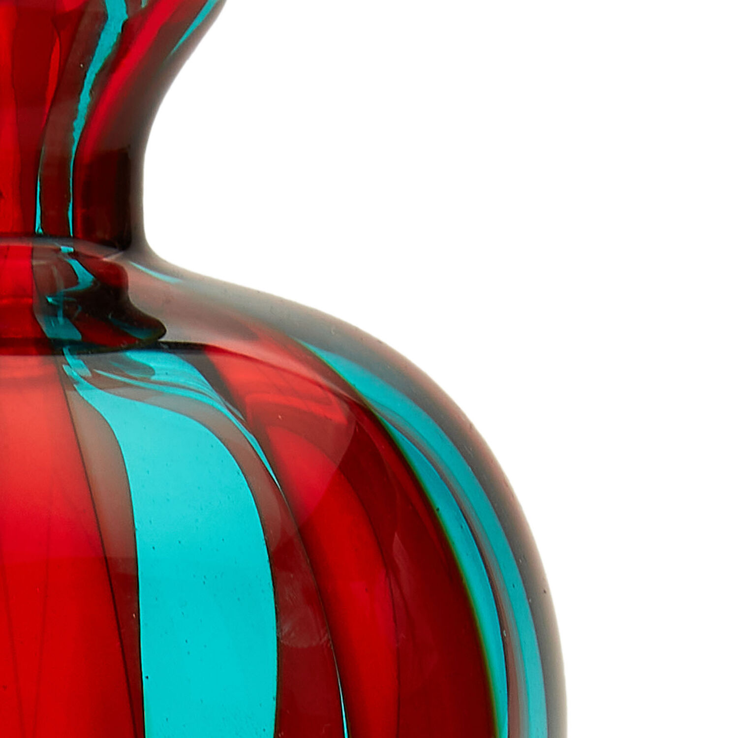 Shop La Doublej Mini Ciccio Vase In Red/turquoise