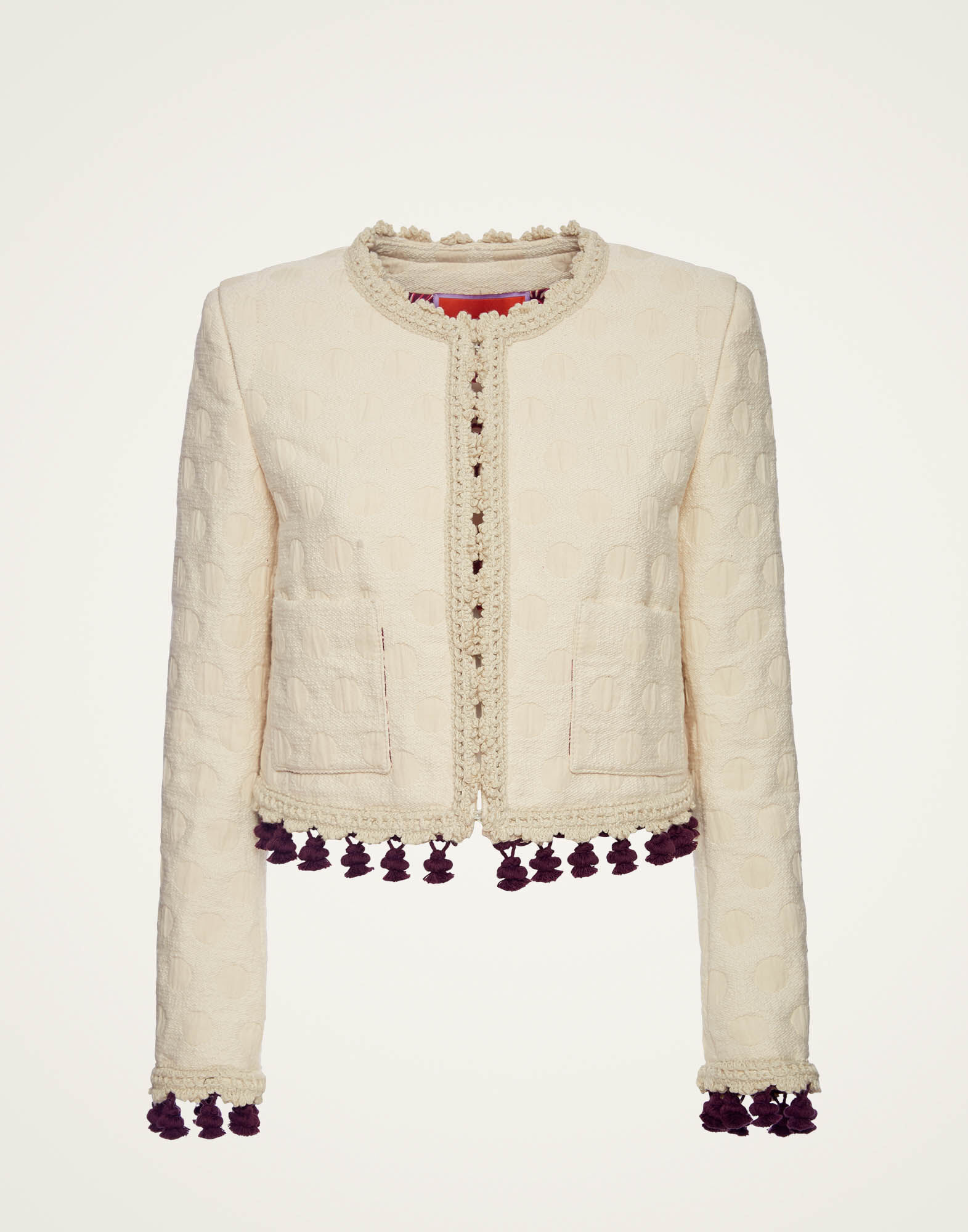 La DoubleJ Bijoux Jacket Embroidered Creamy JAC0094JCQ076CRA01WH03