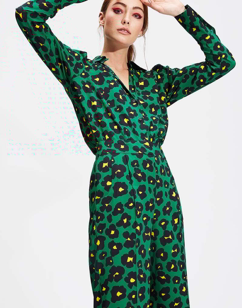 LaDoubleJ Cropped Anna Pants LaDoubleJ Cropped Anna Pants Flower Leopard Verde TRO0021VIS001FLL0002