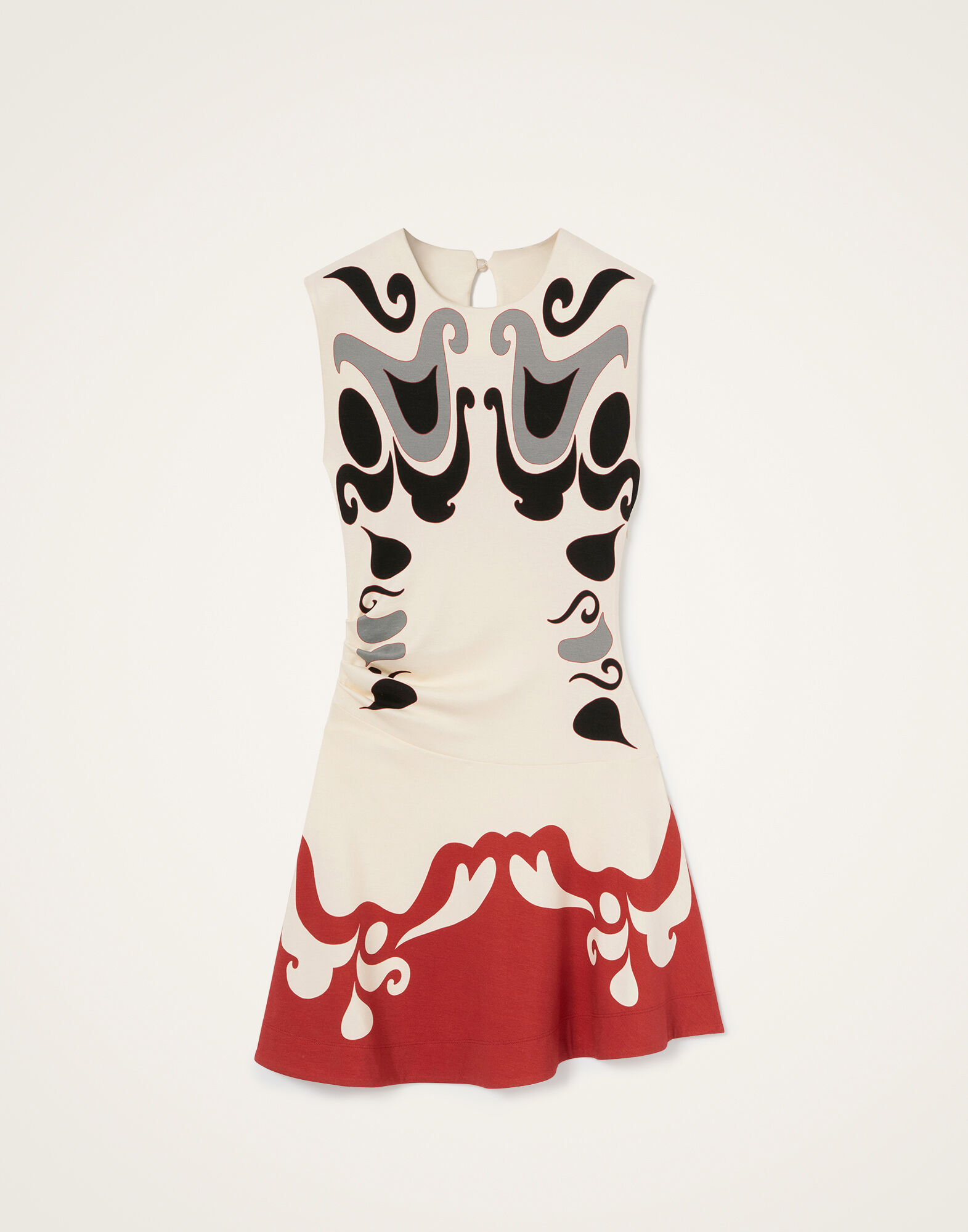 La DoubleJ Lela Mini Dress Phoenix Plac&eacute;e Ivory DRE0904JER067PHO01WH04