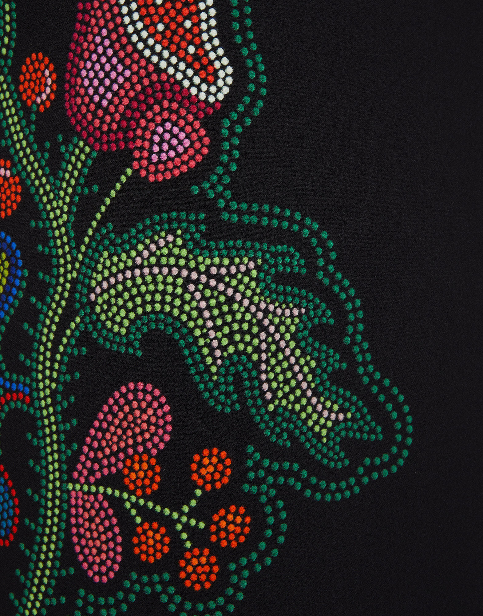 La DoubleJ Halle Dress Grenadilla Plac&eacute;e Black DRE0444VIS011GRN01BL01