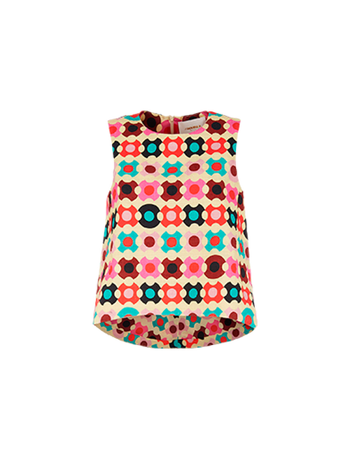 La DoubleJ La Scala Top Groovy Dot Giallo TOP0016COT005GRO0003