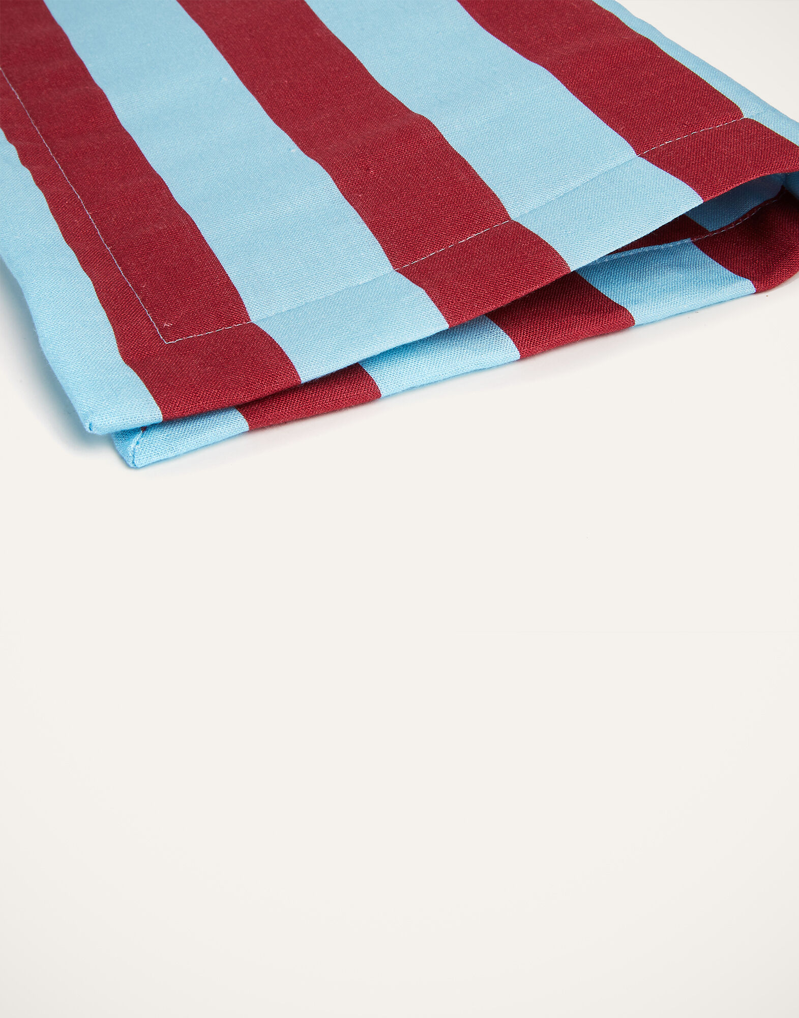 La DoubleJ Placemat Set Of 2 Riga Bordeaux - Azzurro TBM0001LIN001RIG0012