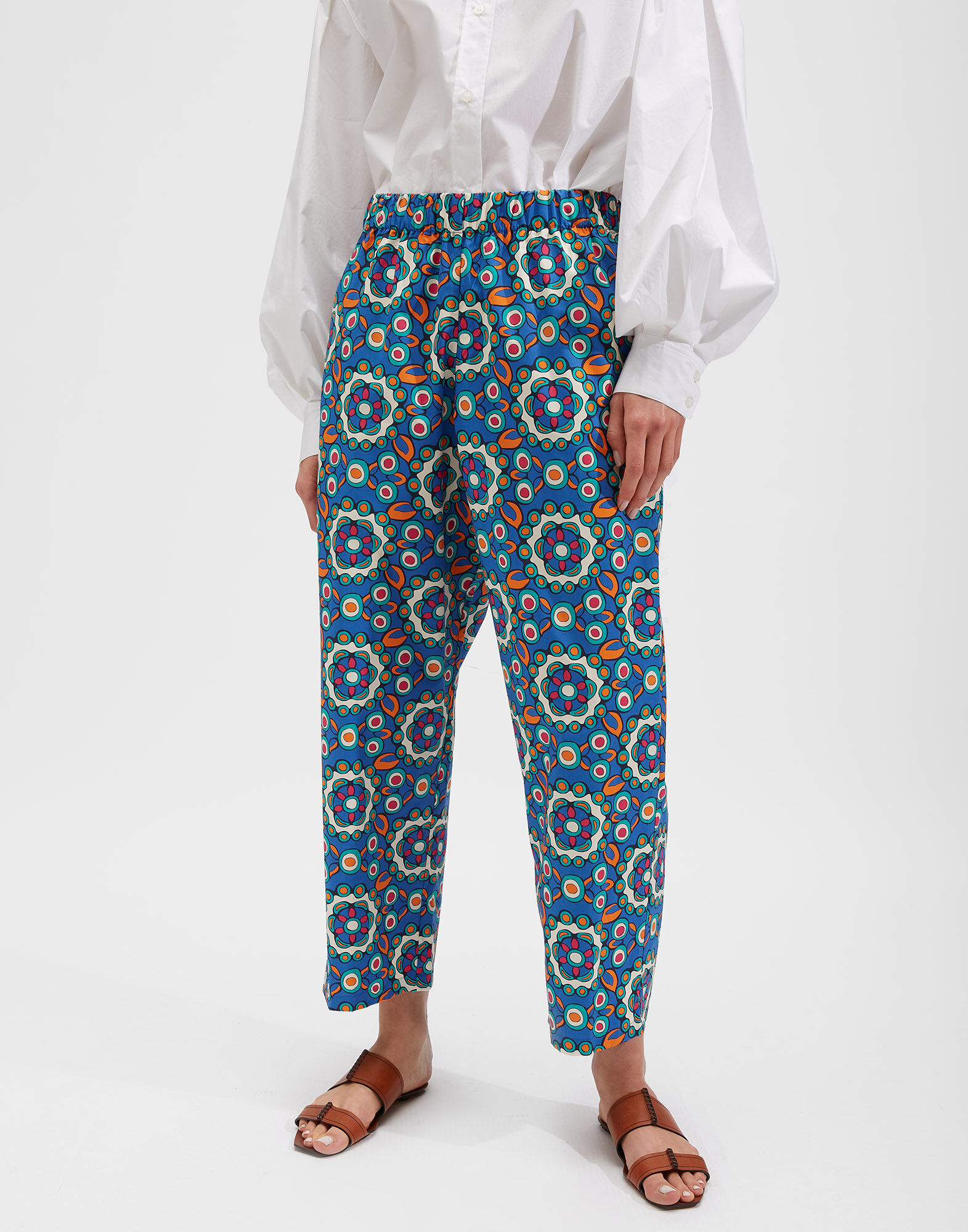 LaDoubleJ Carrot Pants Kaleidoscope Bluette TRO0036COT001KAL0005