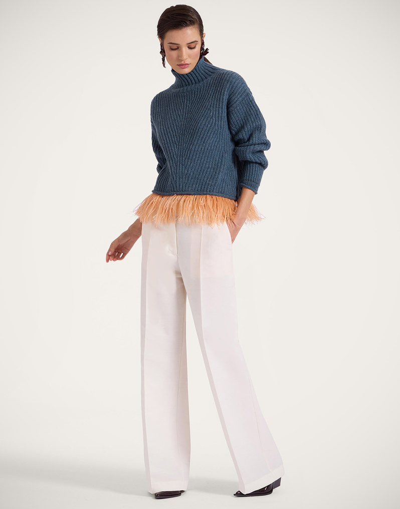 La DoubleJ High Kick Sweater La DoubleJ High Kick Sweater Blue PUL0174KNI098VA210BU07