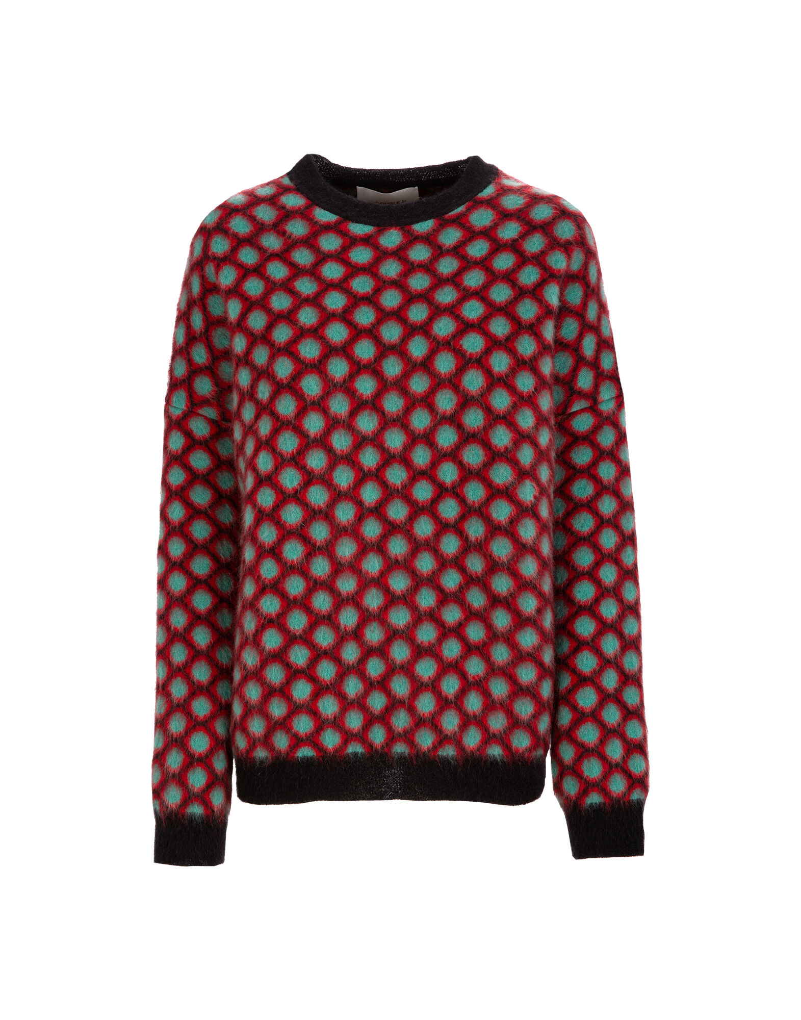 LaDoubleJ Oversize Crew Neck Pomodorini Azzurro PUL0018KNI012POM0004