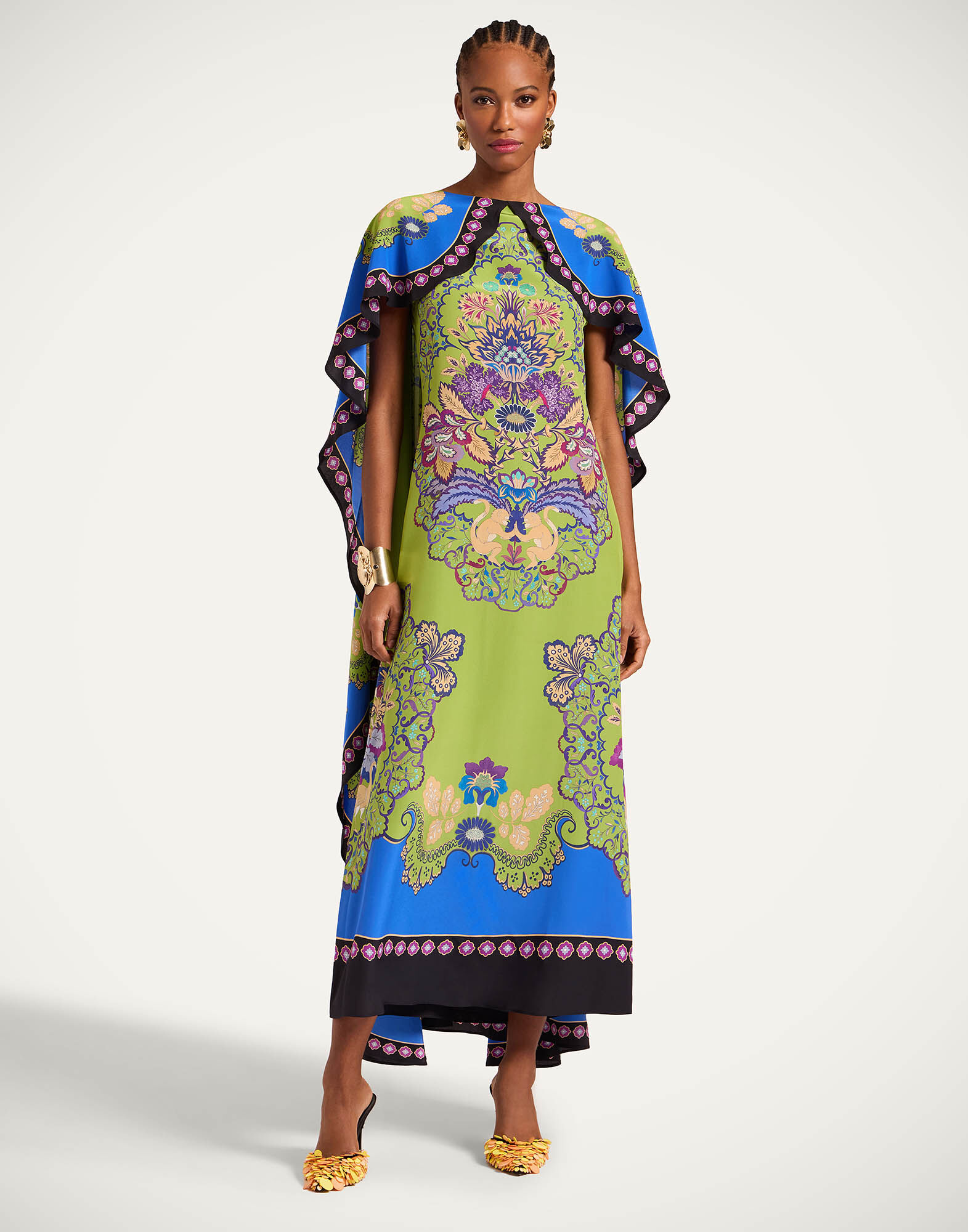 La DoubleJ Magic Dress Cornucopia Plac&eacute;e Green DRE0959CRE002CRN03GR02