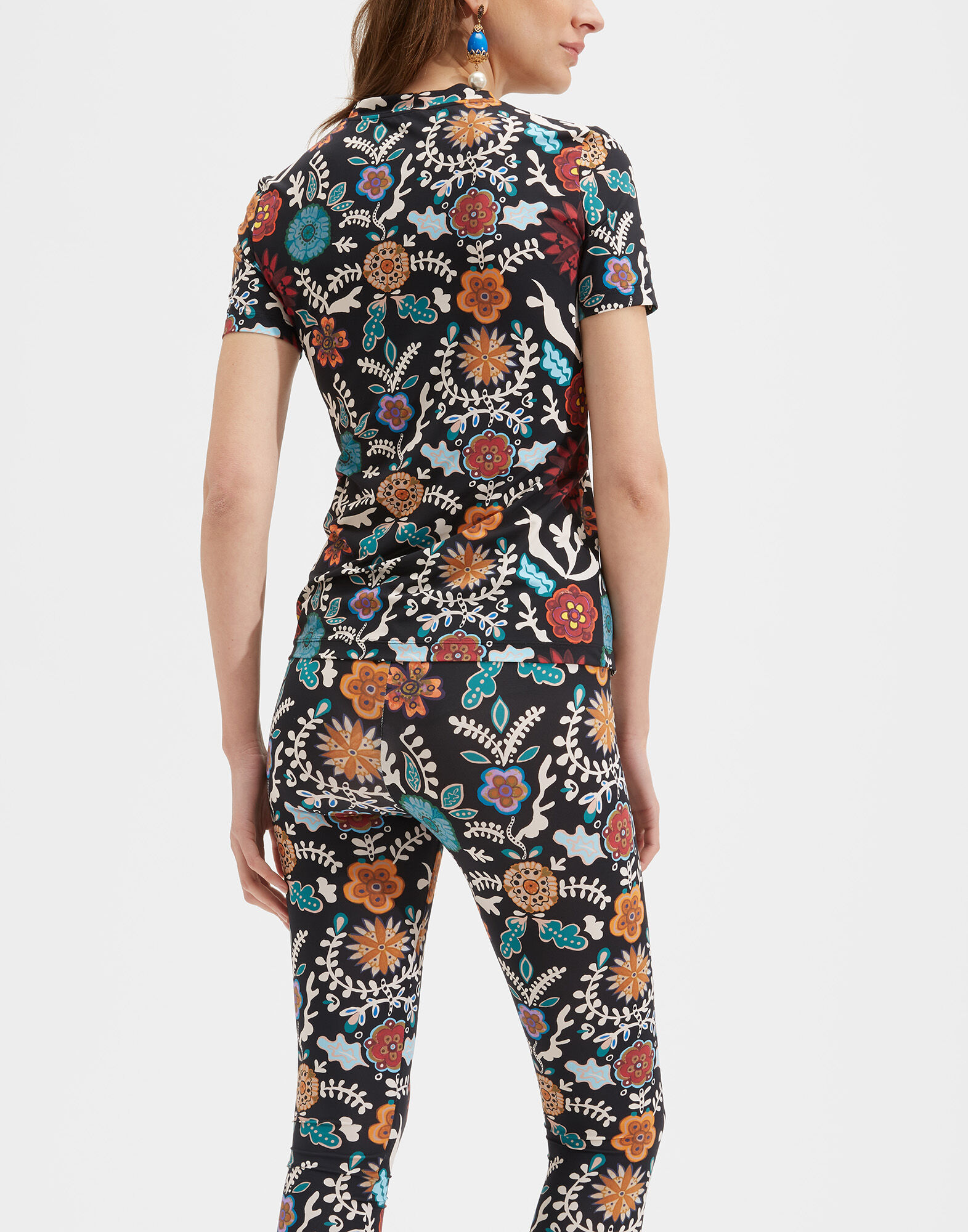 LaDoubleJ Jazzercize T-Shirt Fire Flower TOP0045JER005FIR0001