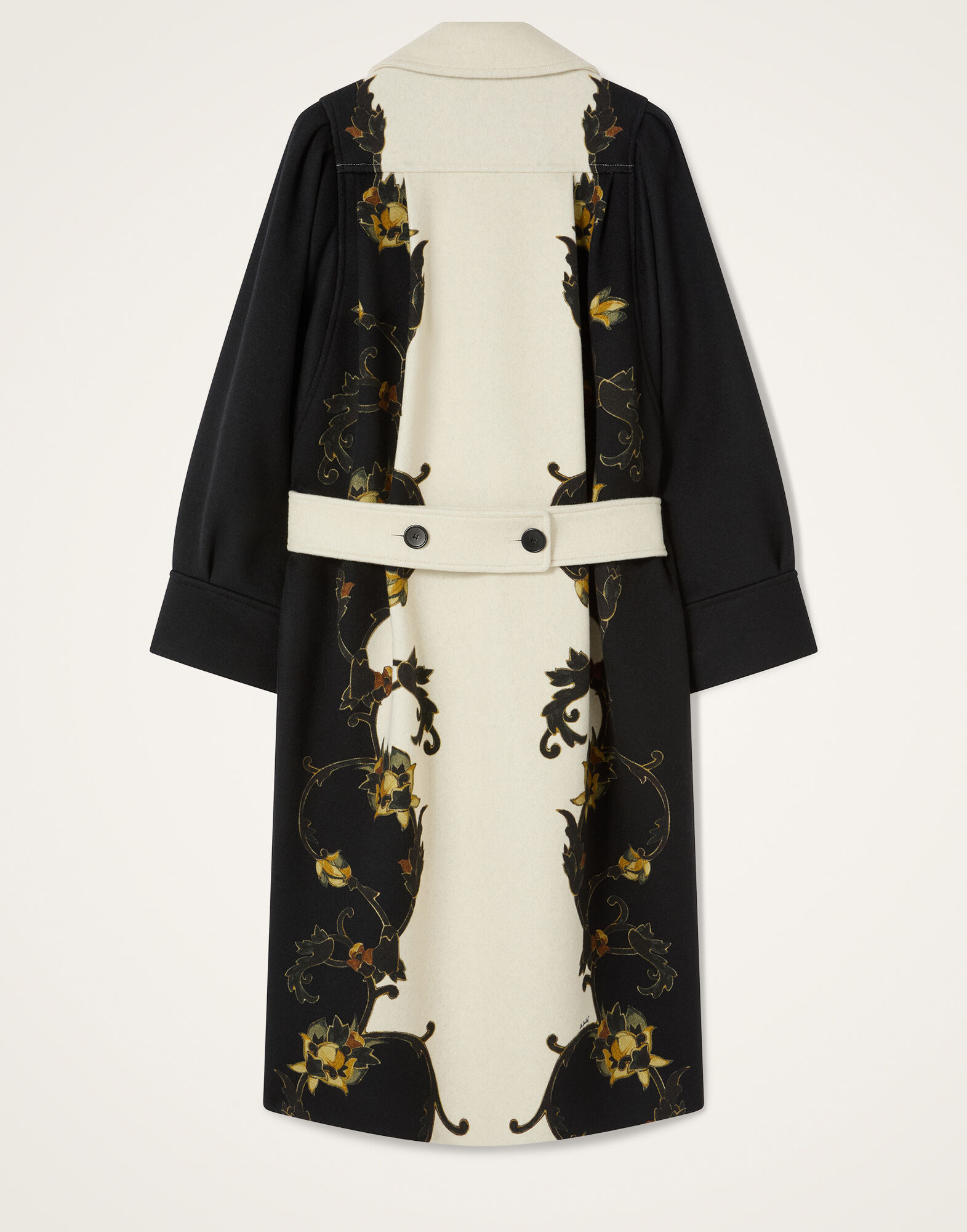 La DoubleJ Victoria Coat Buttercup Plac&eacute;e Black JAC0207PLA003BTC03BL01