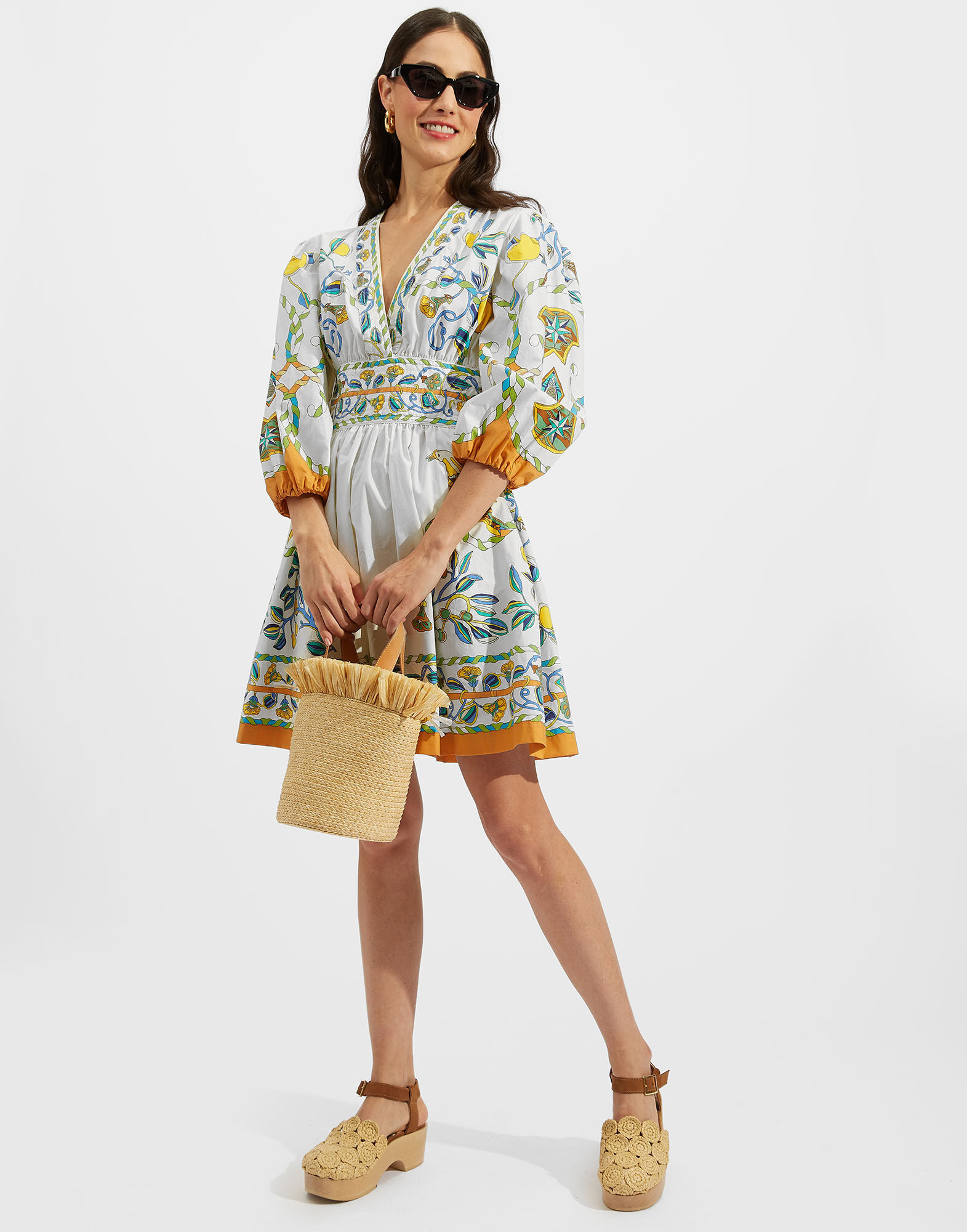 Margherita Dress Placed in Borboni Placed Bianco for Women La