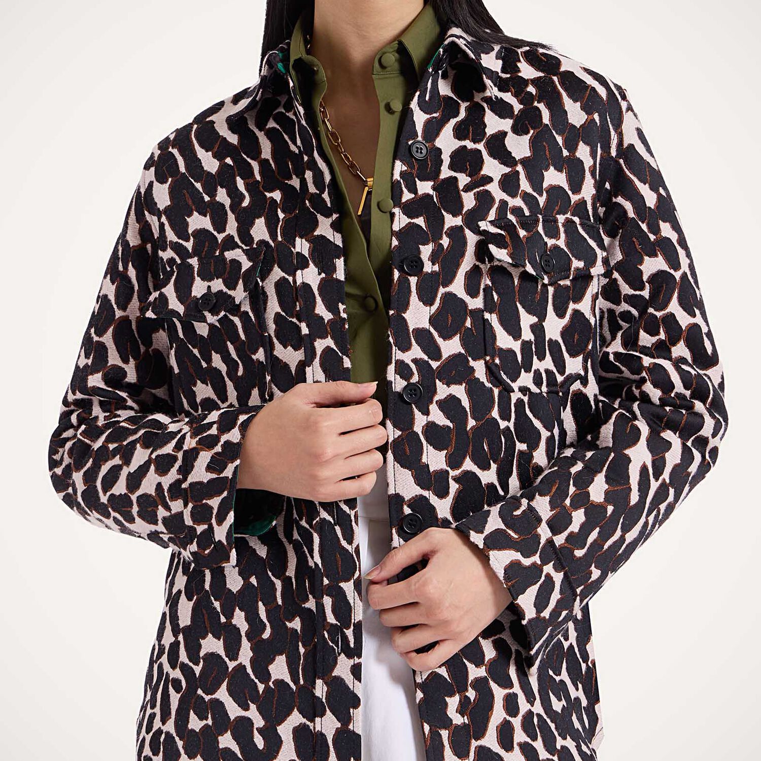 La Doublej Better Than Your Boyfirend's Jacket In Leopard Brown