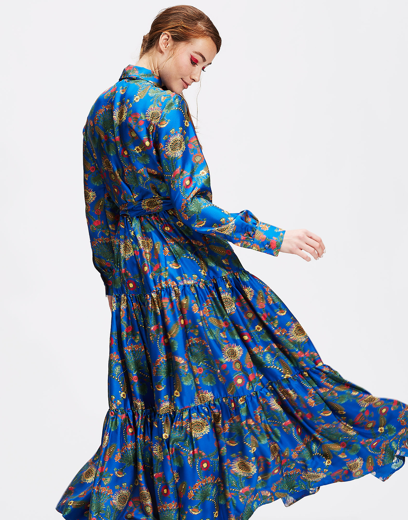 LaDoubleJ Bellini Dress LaDoubleJ Bellini Dress Thistle Blu DRE0016SIL001THI0002