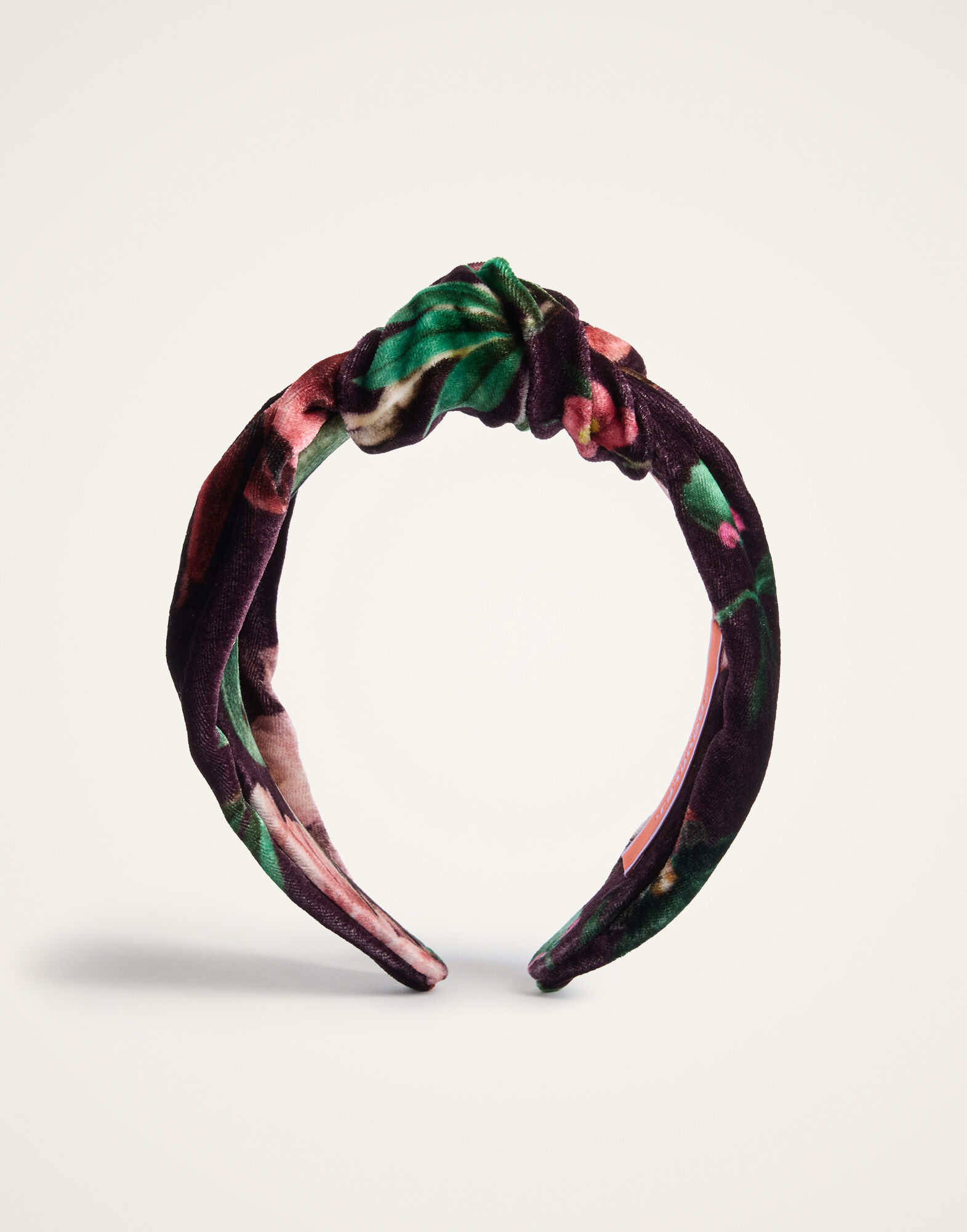 La DoubleJ Love Knot Headband Zooflora Burgundy HEB0015VEL018ZOF02RE02