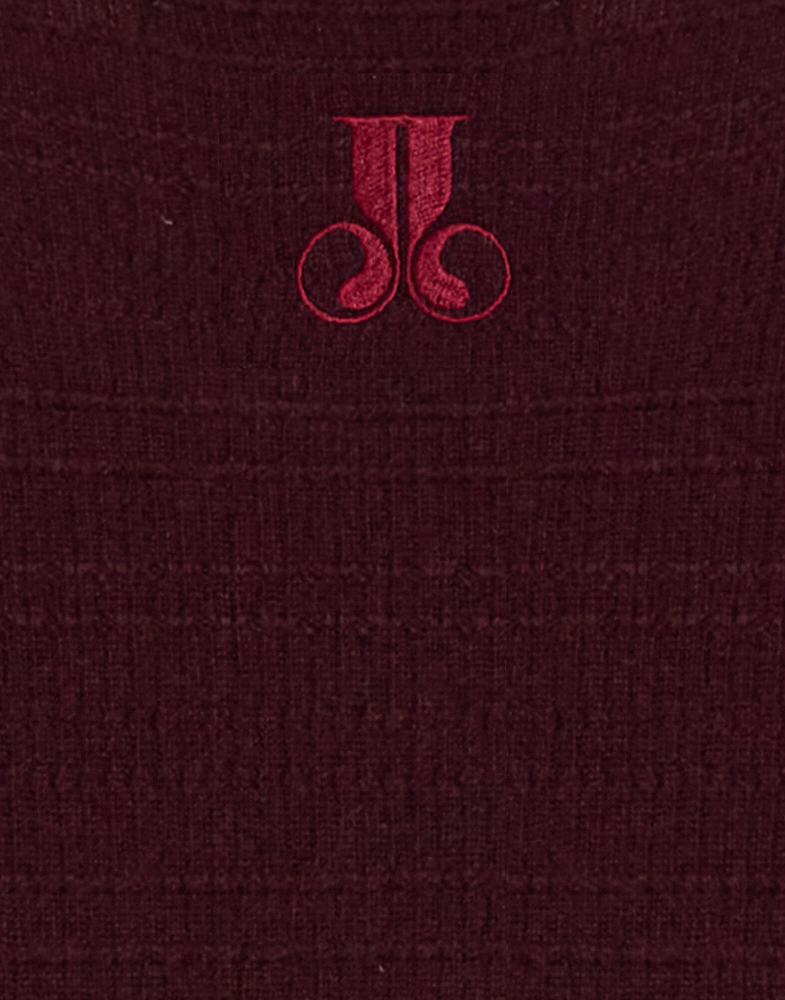 La DoubleJ Picket Crew Neck Solid Burgundy PUL0308KNI171SOLIDRE07