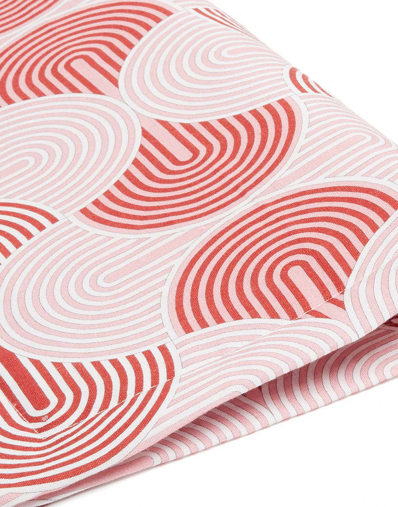 La DoubleJ slinky-print round tray - Red