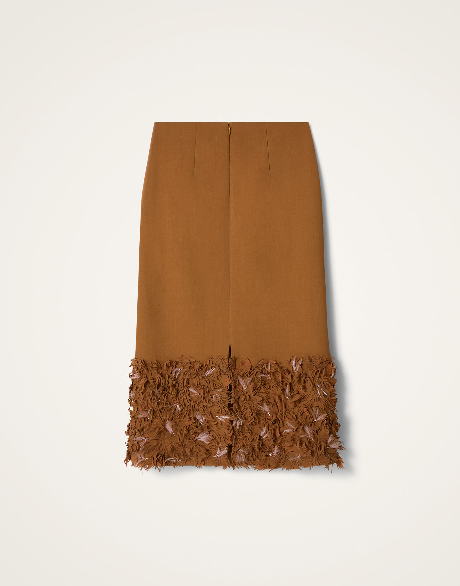 La DoubleJ Pencil Skirt Solid Tobacco SKI0215VIS035SOLIDBR06
