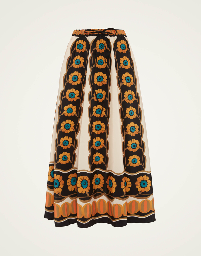 La DoubleJ Drawstring Skirt La DoubleJ Drawstring Skirt Daisychain Placée Orange SKI0106FAI002ROP04OR02