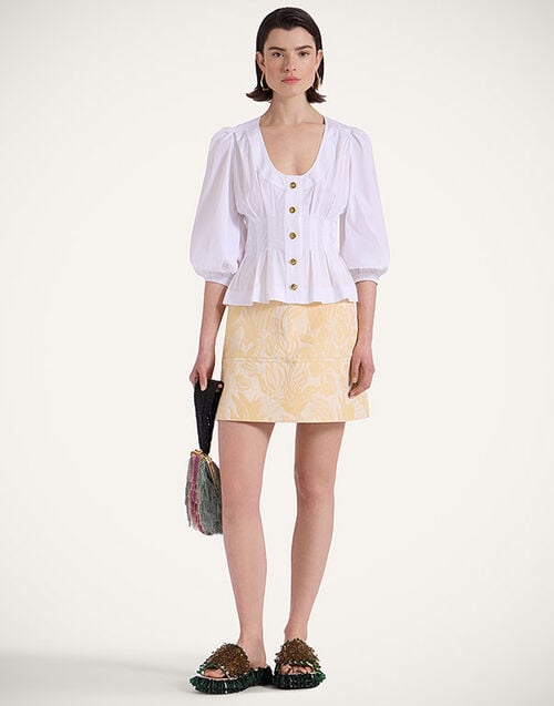 La DoubleJ Short Skirt La DoubleJ Short Skirt Iris Yellow SKI0027JCQ109IRS06YE02