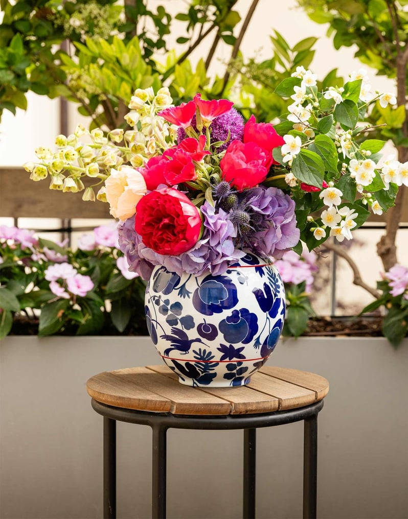 La DoubleJ Bubble Vase La DoubleJ Bubble Vase Wildbird Blu VAS0003CER001CER0001