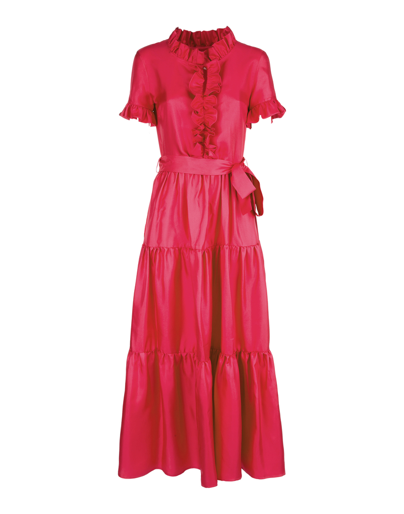 LaDoubleJ Long & Sassy Dress LaDoubleJ Long & Sassy Dress Solid Magenta DRE0017SIL001FUC0001