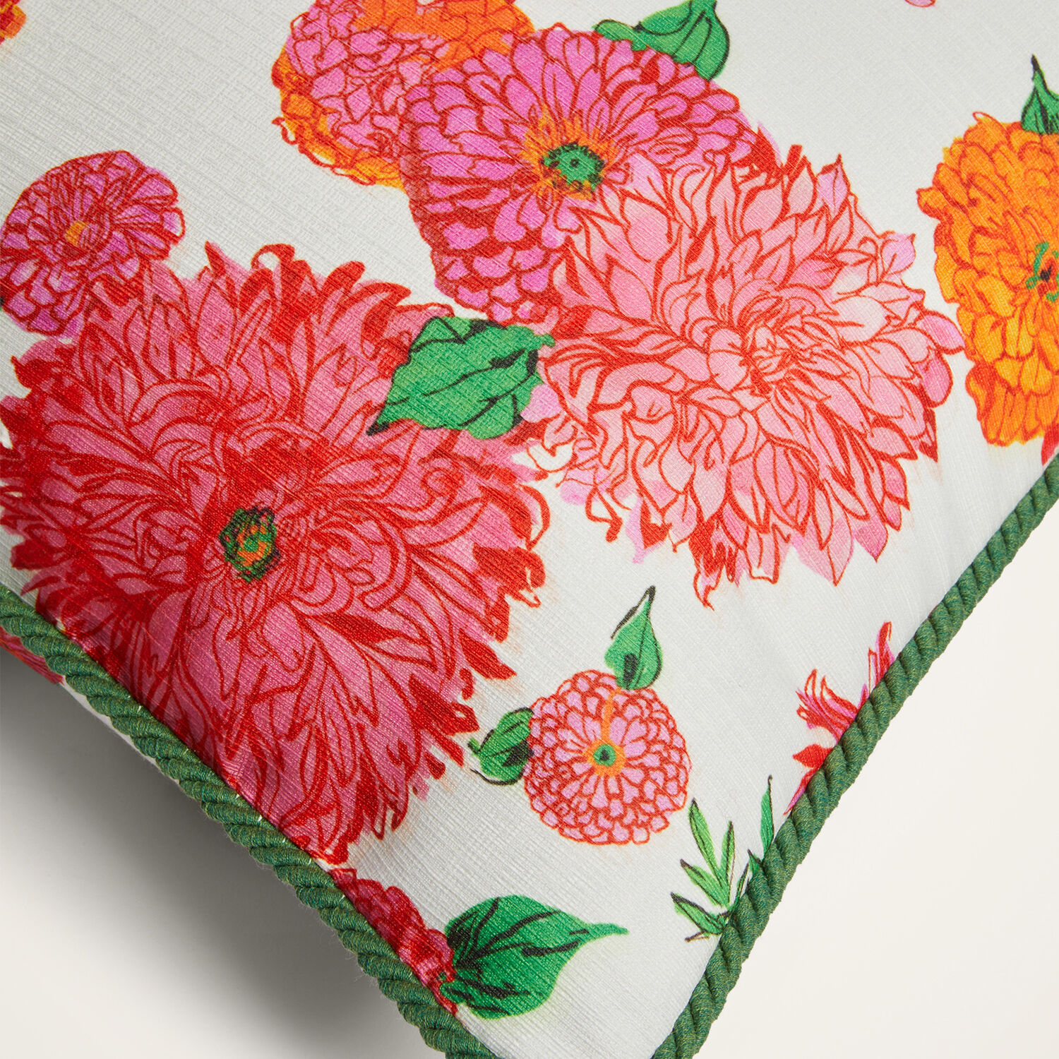  La Doublej Cushions & Poufs Gend - Outdoor Cushion (45x45) Bright Blooms Pink One Size 100% Polyester 
