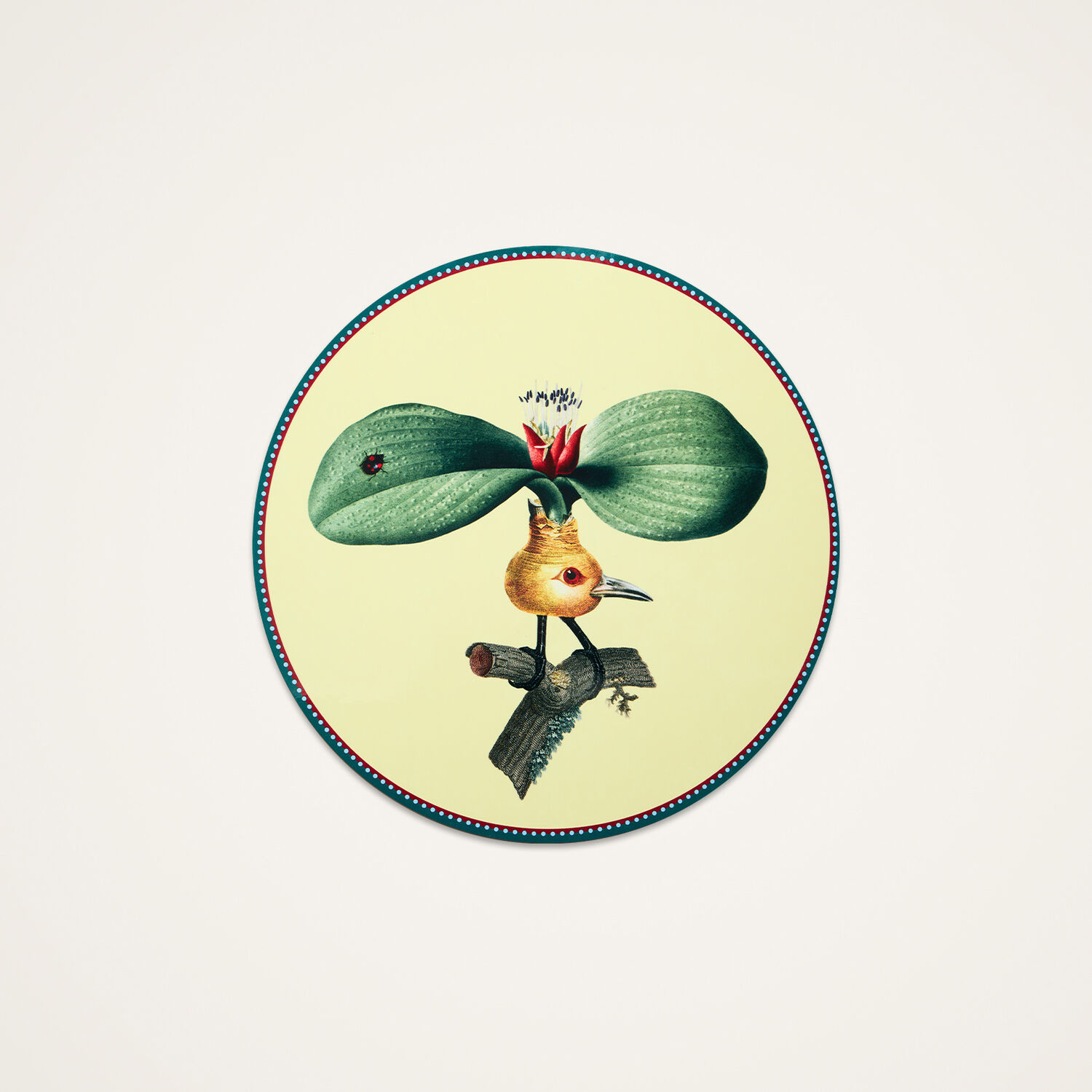 La Doublej Disk Placemat In Green
