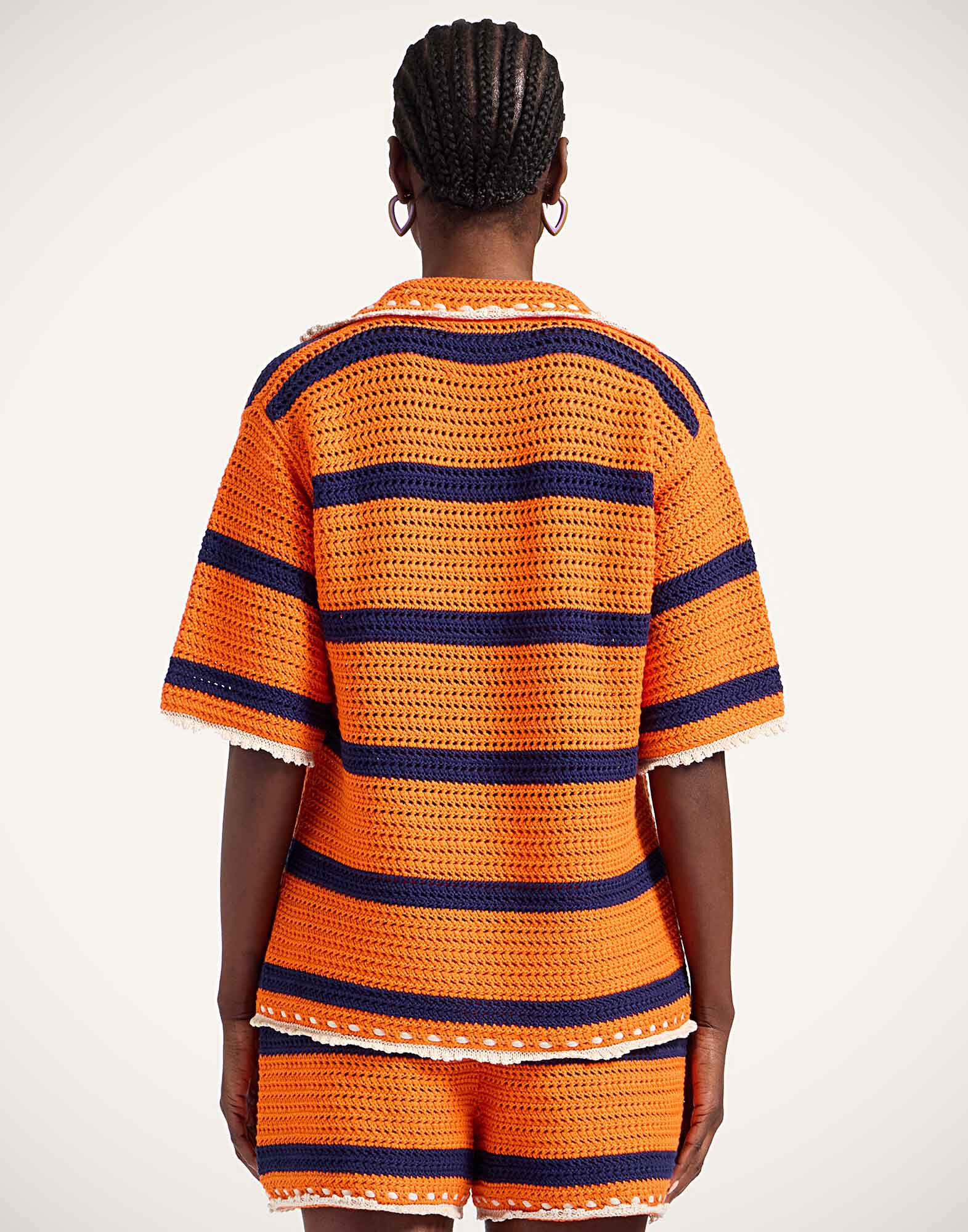 La DoubleJ Salt'N'Vinegar Jacket Bicolor Orange & Navy Blue JAC0104KNI115VA378OR02