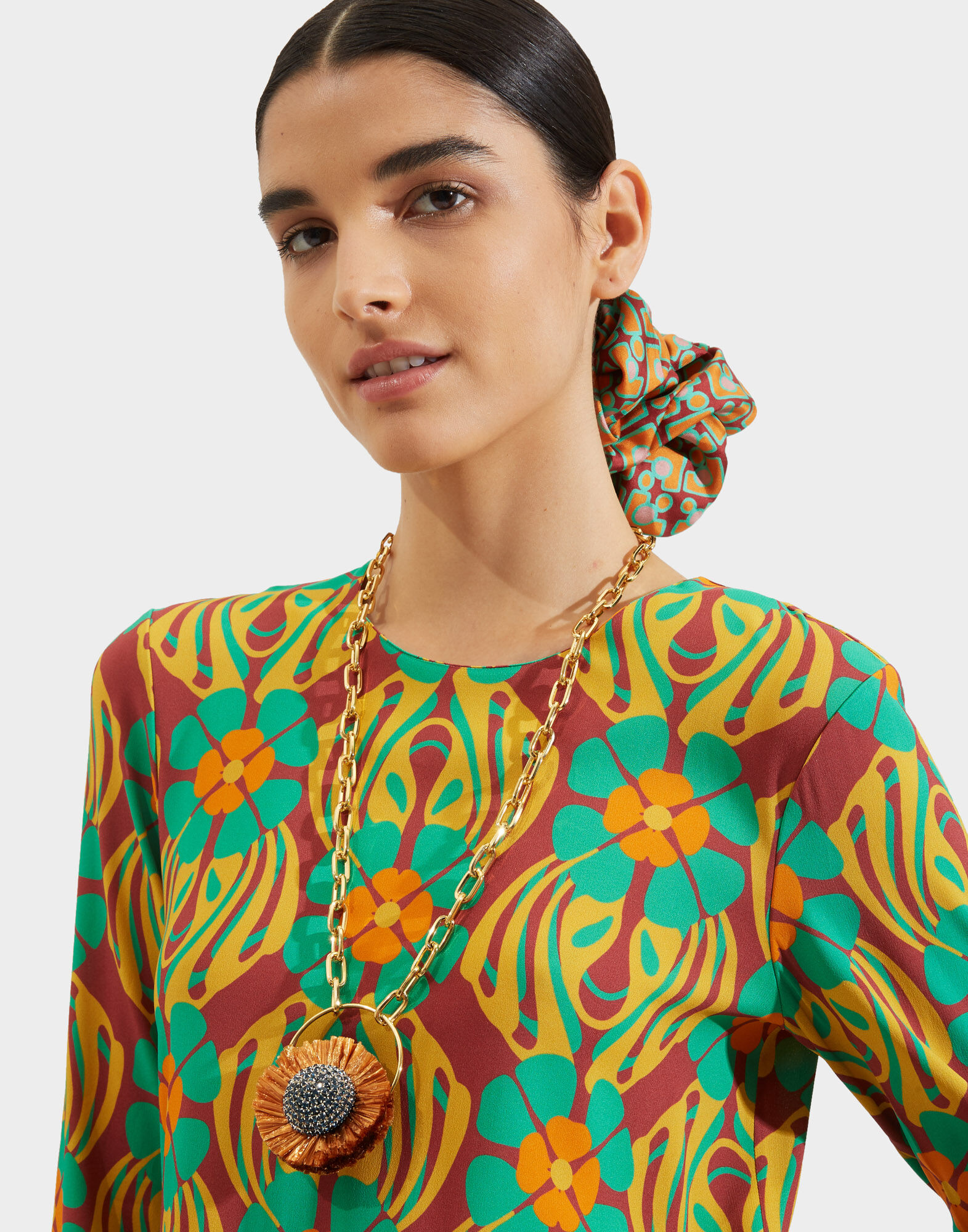 La DoubleJ Long Sleeve Swing Dress Clover DRE0184VIS001CLO0003