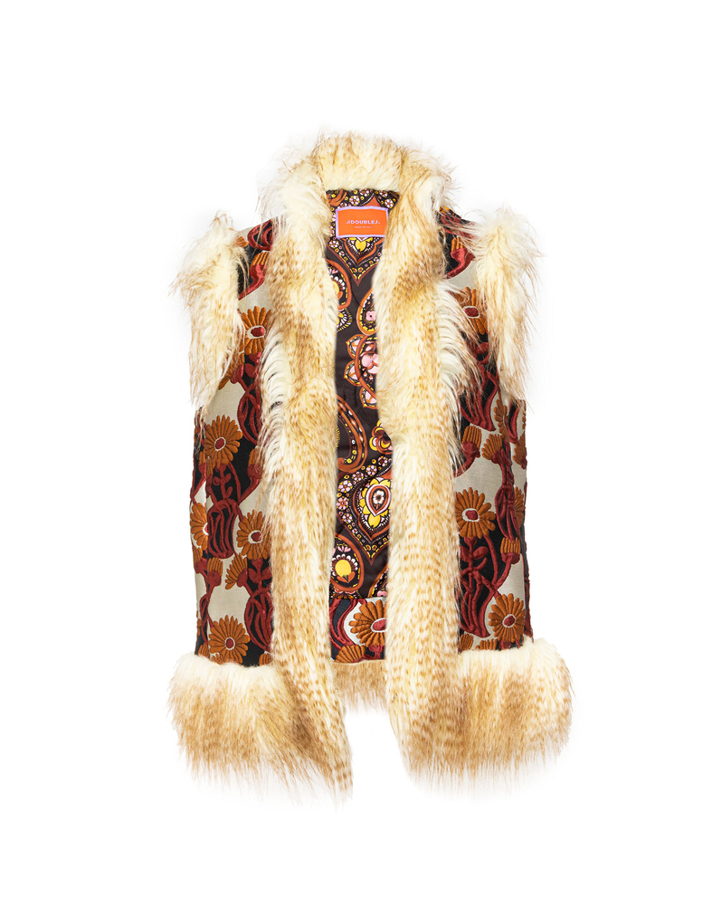 La DoubleJ Sleeveless Folk Jacket La DoubleJ Sleeveless Folk Jacket White Gerber JAC0046JAC036GER0006
