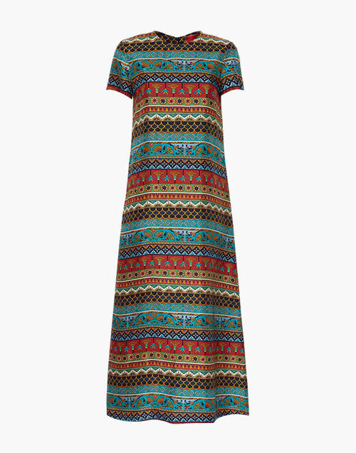 La DoubleJ Swing Dress Giza Turquoise DRE0001SIL001GIZ01BU08