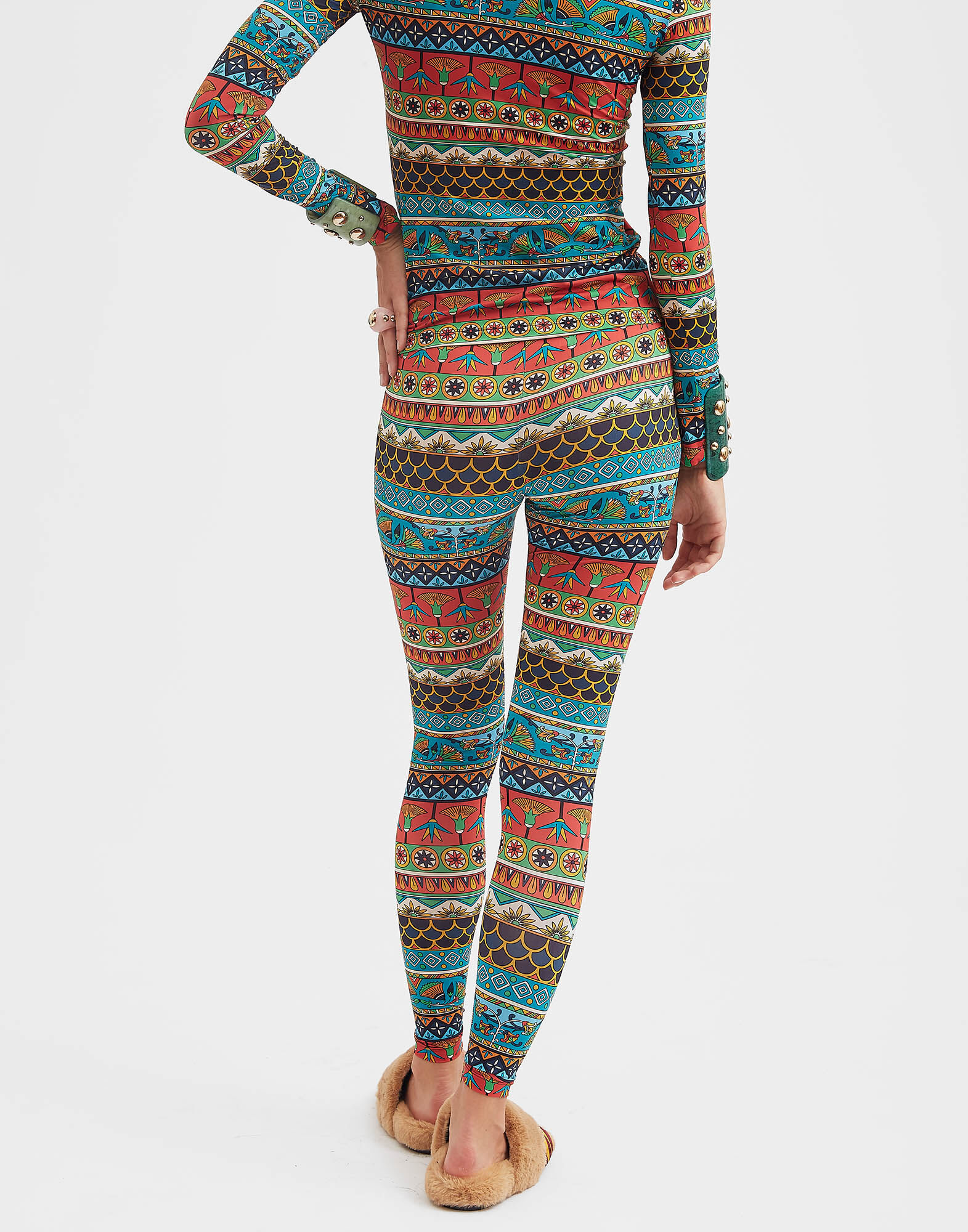 La DoubleJ Leggings Giza Turquoise TRO0013JER005GIZ01BU08