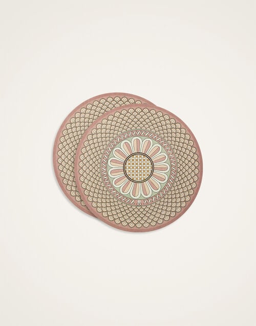 La DoubleJ Disk Placemats Set Of 2 La DoubleJ Disk Placemats Set Of 2 Napoli Dusty Pink PMT0032CRK001NAP04PI10
