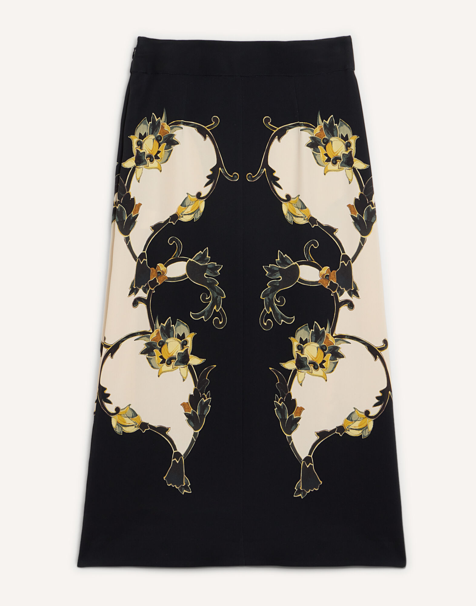 La DoubleJ Santa Monica Skirt Buttercup Plac&eacute;e Black SKI0033VIS006BTC03BL01