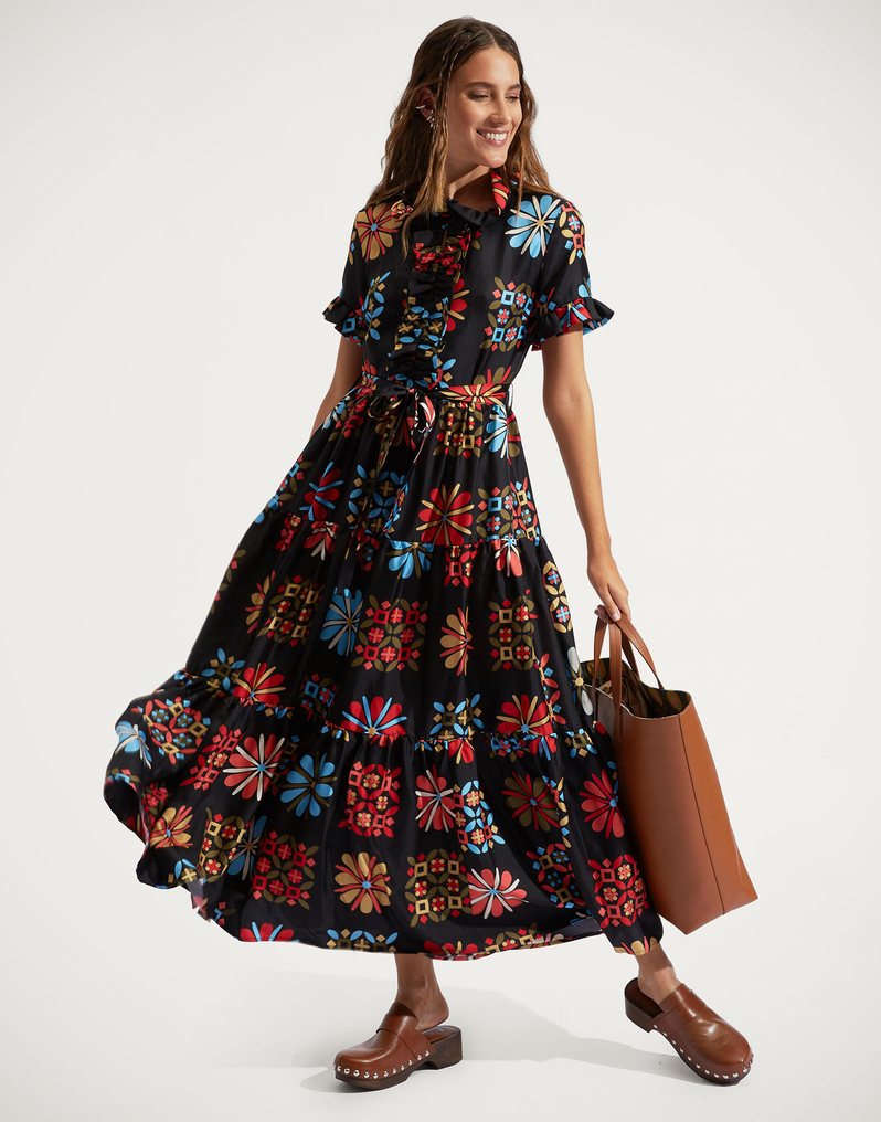 La DoubleJ Long And Sassy Dress La DoubleJ Long And Sassy Dress Vetrata Grande DRE0017SIL001VET0003