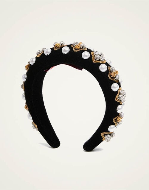 La DoubleJ Medici Headband La DoubleJ Medici Headband Solid Gold HEB0019VEL015SOLIDYE05