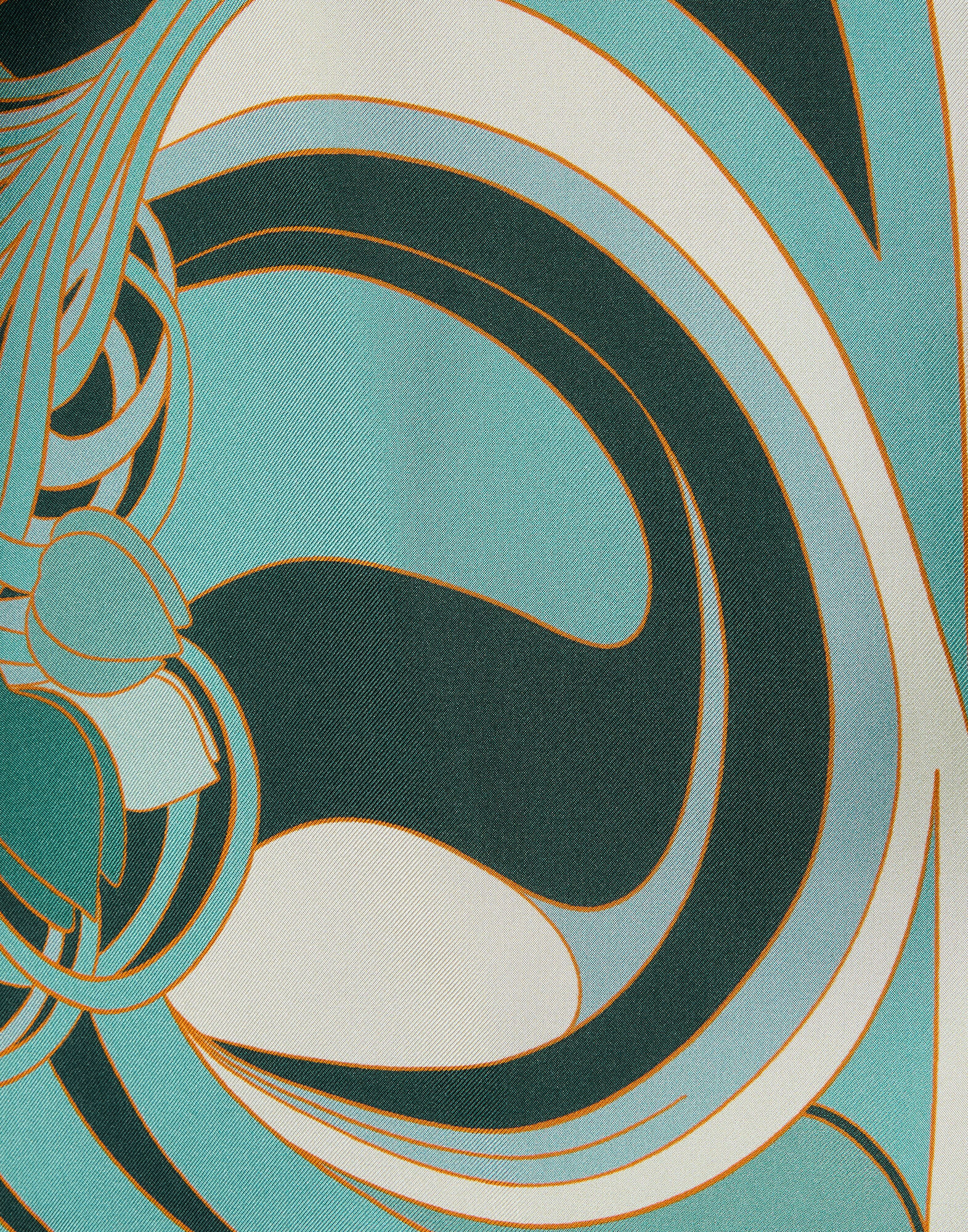 La DoubleJ Full-On Foulard Blooming Tulip Plac&eacute;e Mint SCA0096SIL029BTU01GR11