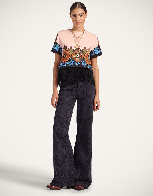 La DoubleJ Flare Jeans Corte Black TRO0096DEN001CRT04BL01